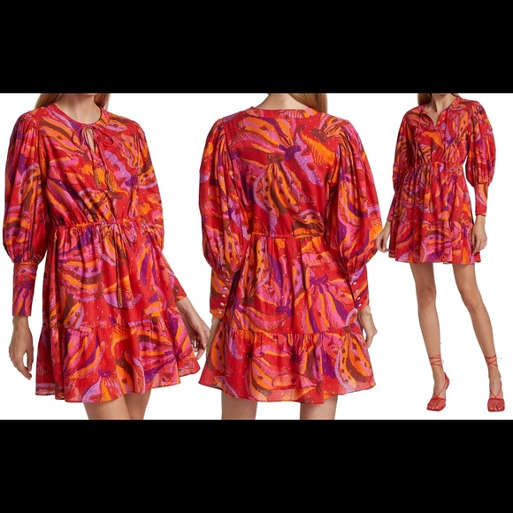 Farm Rio Banana Juice Cotton Minidress - Picture 3 of 15